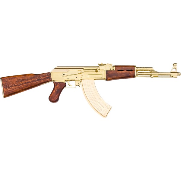 Gold AK-47 Russian Assault Replica Rifle