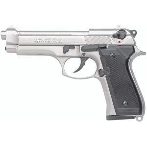 Replica M92 Semi Automatic Blank Firing Gun Nickel Finish