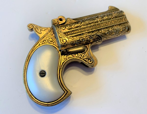 1866 Gold / Brass Double Barrel Derringer