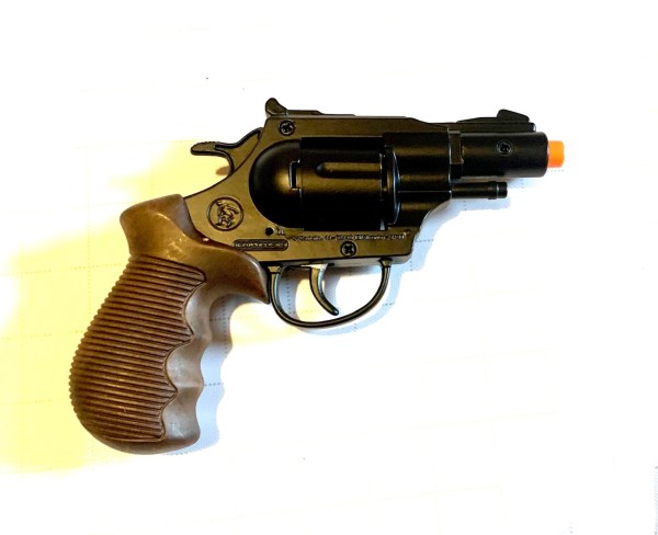 Police Detective Snub Nose Magnum Style 12 Shot Toy Cap Gun Revolver