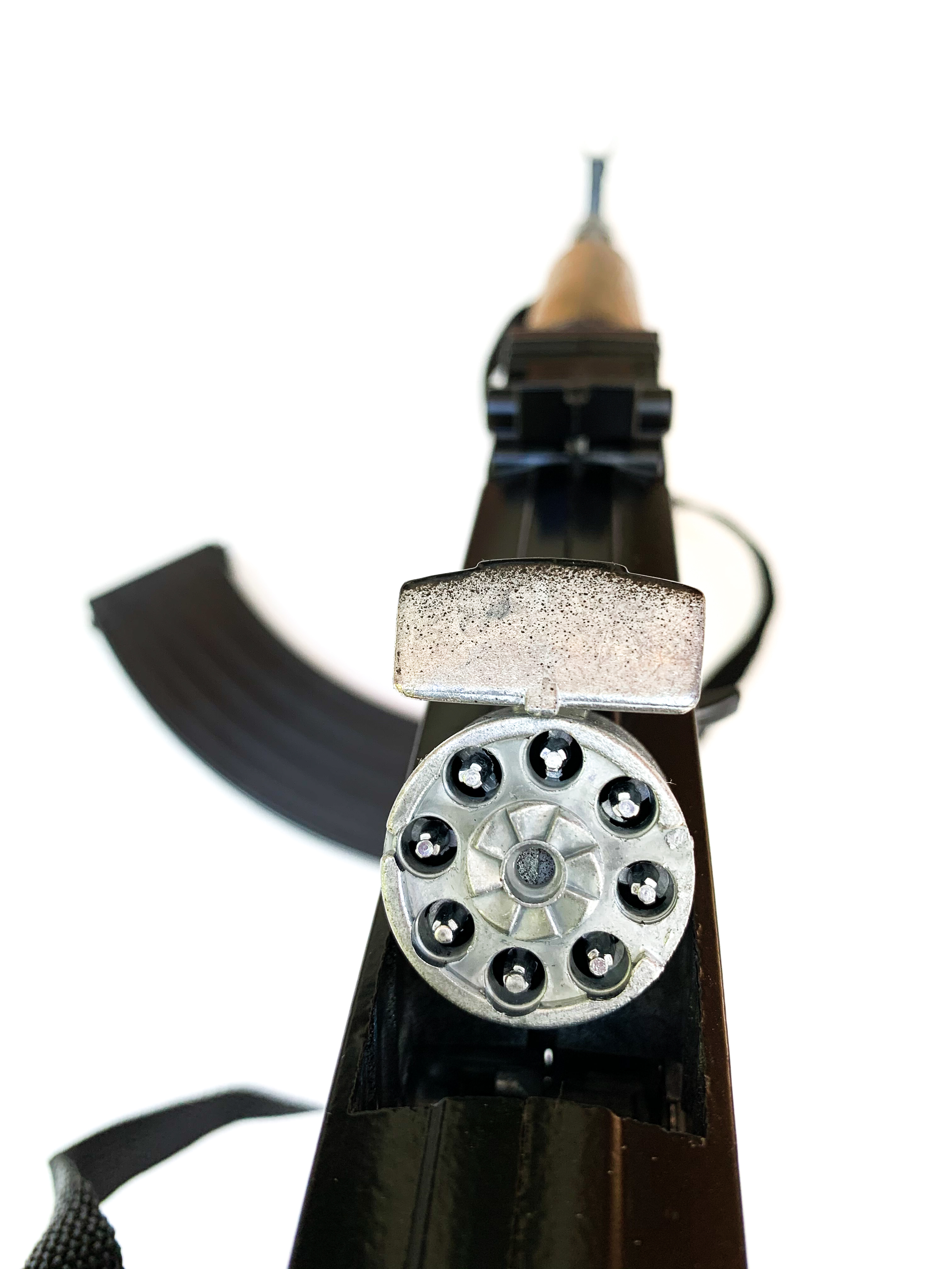 AK-47 Style Compact, Close Combat Model 8 Shot Cap Assault Rifle