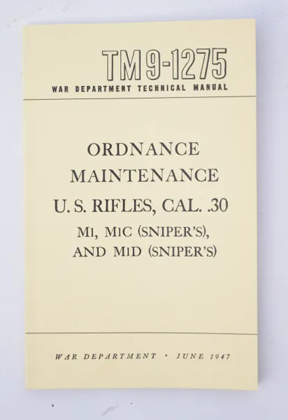 M1 Rifle Manual TM9-1275
