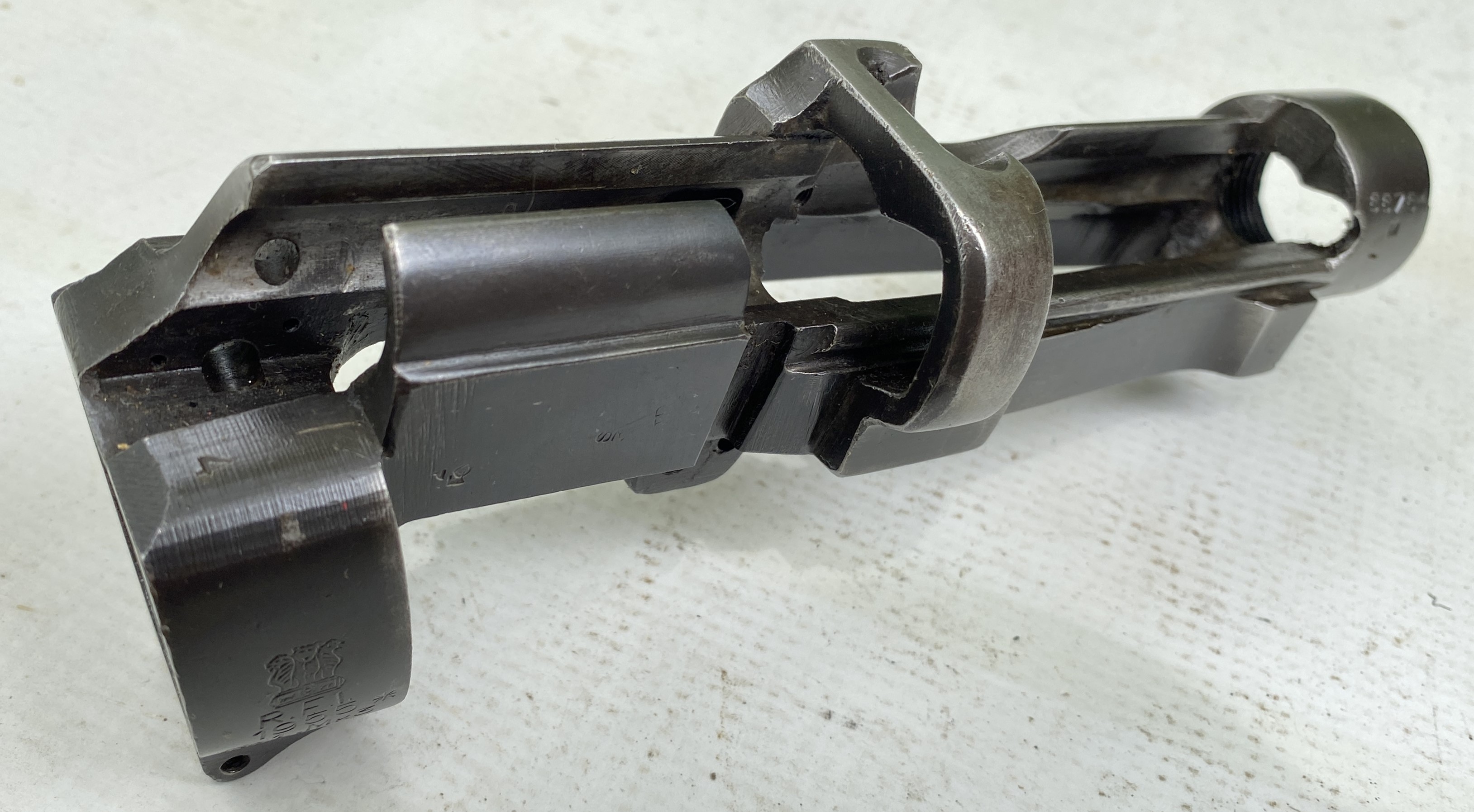 Post WWII No1 MkIII Enfield SMLE Receiver R.F.I. (Ishaphore)Triple Lion Ishapore1955, SN 66764M