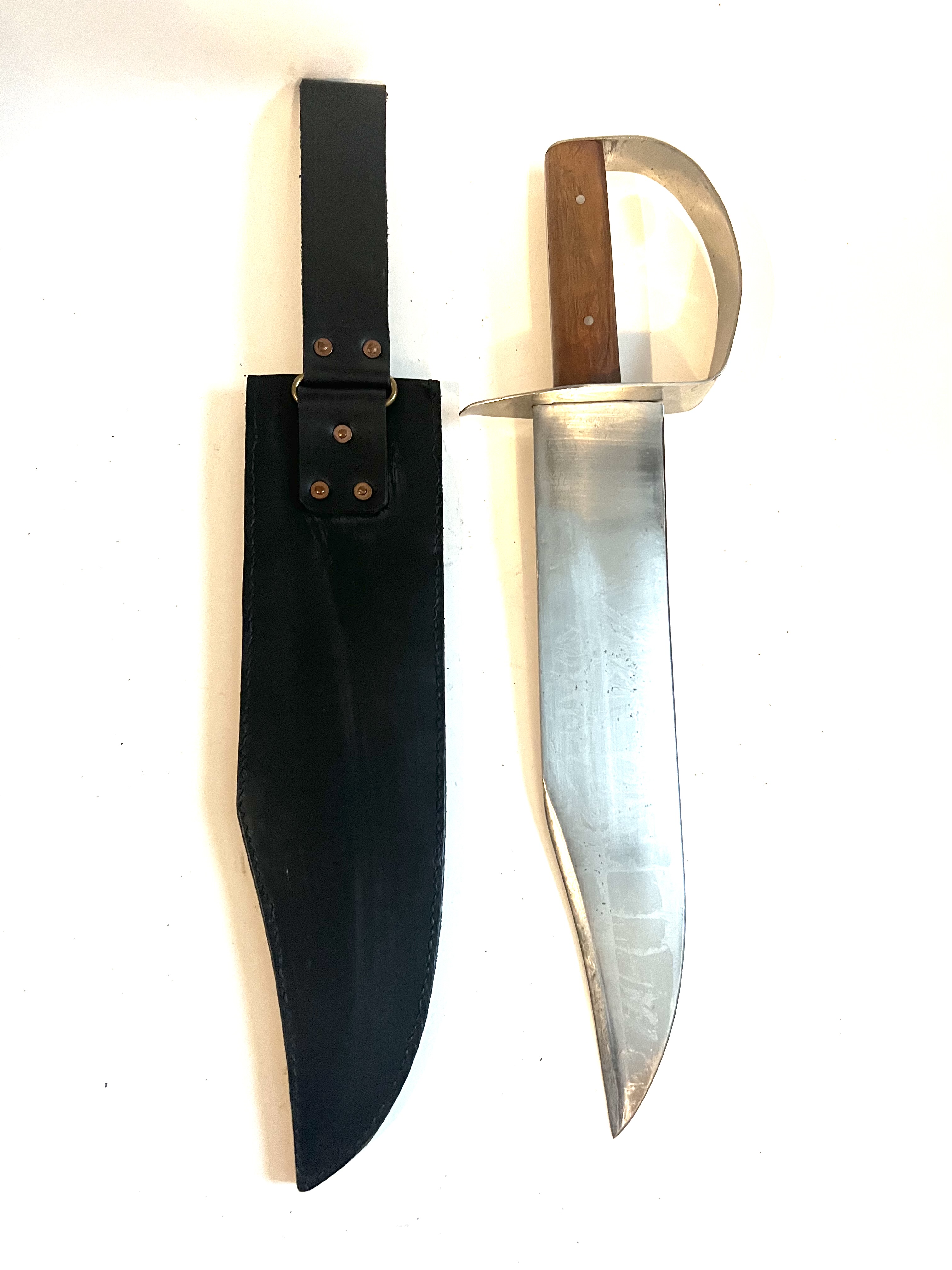 Confederate "D" Guard Bowie Knife with Sheath - Image 5