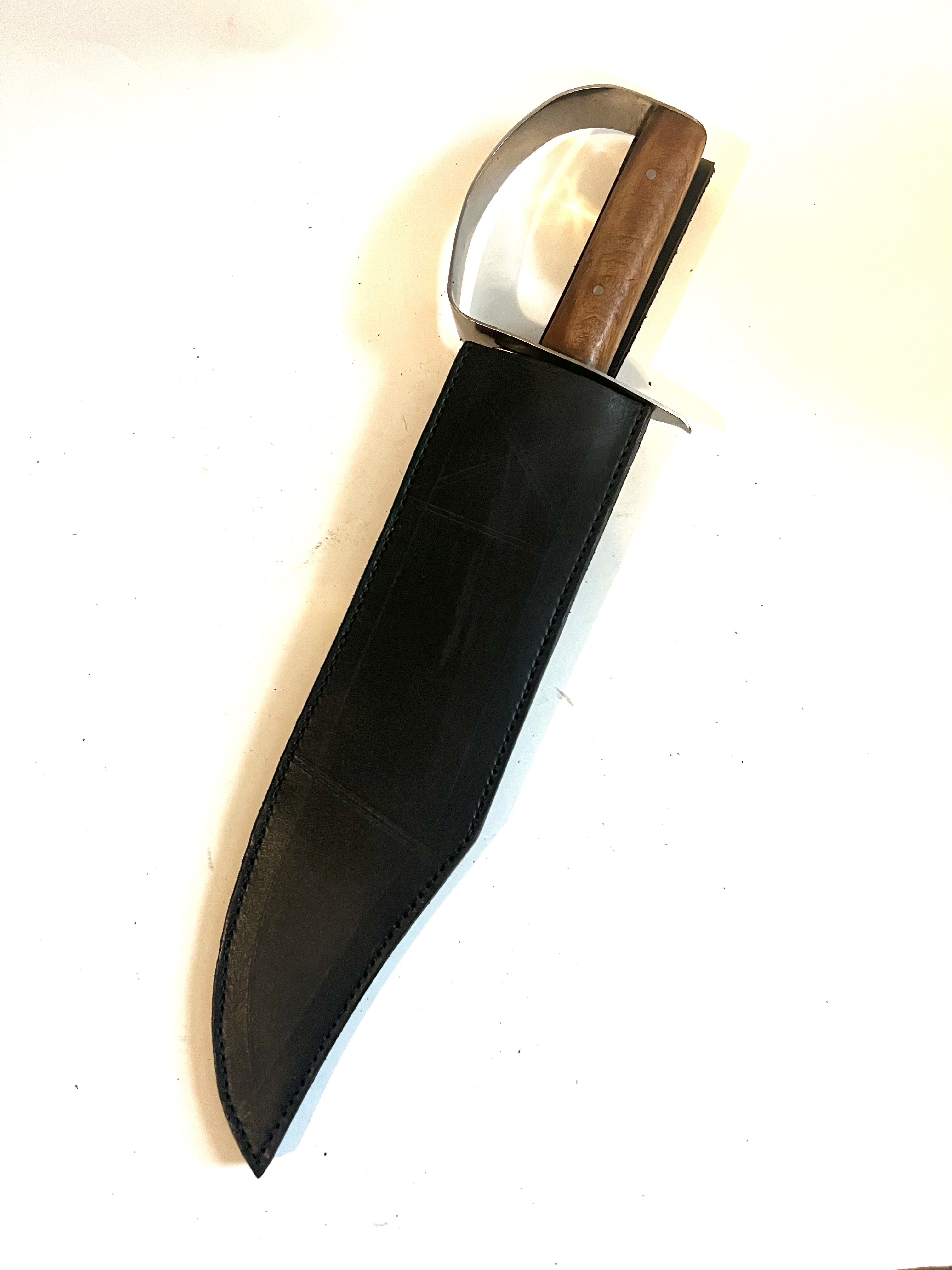 Confederate "D" Guard Bowie Knife with Sheath - Image 4
