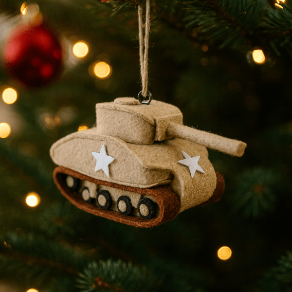 US Army Sherman Tank Ornament